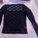 Brandy Melville  Lace Long Sleeve Top Photo 0