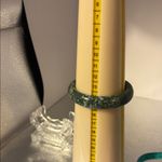 Green Jade Stone Bangle Bracelet Photo 5