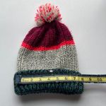 American Eagle Outfitters Red and Green Knit Pom-Pom Hat Photo 4