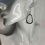 2 PC Rose Gold & Silver Tone Earrings Pink Photo 0