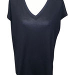 Orvis Black V-neck Short Sleeve Shirt Comfy Casual Photo 0