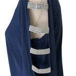 MSK Womens Bell Sleeve Lattice Cocktail Dress Blue Photo 6