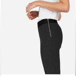 Everlane Stretch Ponte Skinny Pants Side Zip Pintuck Seam Detail Black Size 6 Photo 2