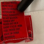 V Cristina Capri Pants Womens 12 Wide Leg White Boho Cut Out Details Twill 33x24 Photo 10