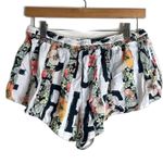Victoria's Secret  White Floral Multi Pajama Soft Lace shorts size medium Photo 5