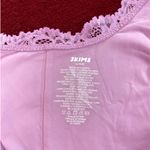 SKIMS  fits everybody lace square neck bodysuit in petal size S Photo 3