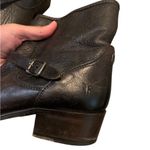 Frye  Lynn Strap black leather short boots size 7.5 B Photo 9