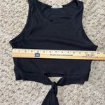 Illa Illa  Black Cross Tie Tank Top, size‎ L Photo 6