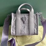 Betsey Johnson  Xorainq Mini Lavender Heart Tote Purse Photo 1