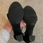 Top Moda  Black Hannah Block Heel Ankle Strap Sandal Photo 6