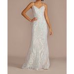 Jules‎ & Cleo Iridescent Sequin Mermaid Sheath Maxi Dress White Juniors 2 Photo 1