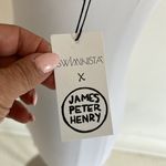 Swiminista x JPH Sexy Bikini Top Art Toss Print White Size M Photo 6