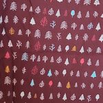 Anthropologie FLOREAT FOR BURGUNDY LIGHTWEIGHT FLANNEL ALLOVER TREE PRINT PANTS Photo 5