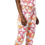 New Sunkissed Palm Tree Print Flutter Sleeve V Photo 0