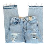 Levi's LEVI’S Ripped High Waist Ribcage Straight Ankle Light Indigo Jeans Size 30 NEW Photo 2