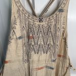 Free People  Arizona Boho Mini Dress Jumper In Tea Combo Rare W-747 Size M Photo 8