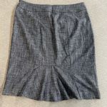 White House | Black Market  Skirt Womens Size 14 Black White Pencil Lace Hem Lined Photo 7