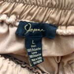 Japna  Beige Elastic Waist Trousers Photo 3