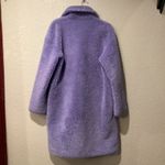 Stand Studio Purple Camille Fuzzy Cocoon Sherpa Faux Fur wool blend Coat 6 / 38 Photo 2