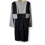 Vintage 80s Two Tone Colorblock Dress Size 12 Photo 2