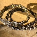 Cache 3 Lot Bundle silver tone stretch bracelets multi size faceted crystals NWT Photo 5