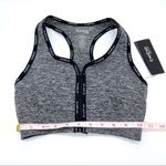 Bebe Sport Women's Front Zip Mini Logo Sports Bra Photo 6