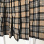 Moschino VTG jeans 26 Y2K plaid pleated Academia wool brown skirt Photo 4