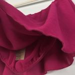 Pitaya Womens Size S Pink Chiffon Bandeau Crop Top Photo 4