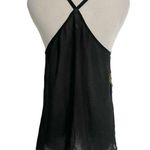 BB Dakota Size Medium Top Blouse Sequin Tank Top Racer Back Cami Photo 4