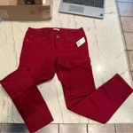Fire Los Angeles  Dark Red Skinny Jeans Photo 2