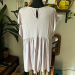 Pinkblush Women’s Lilac Purple Fluttersleeve Keyhole Maternity Shirt size Large Photo 3