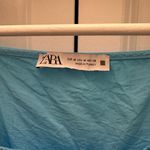 ZARA  Tiered Poplin Dress in Electric Blue Photo 4