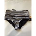 Nike New. stripe convertible bikini bottom. Size small Photo 2