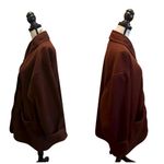 Diane Von Furstenberg  The Color Authority Fleece Coat Jacket Brown Size M/L Photo 3