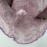 Free People  Oh My Baby Sheer Cropped Tee Lilac Size Large Boho Photo 4