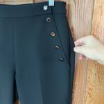 Per Se  Black Military-Style Side Button Trousers in Black ~ Size 2 💛 Photo 4