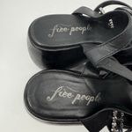Free People Brooklyn US 7.5 Shoes Black Leather Ankle Strap Platform Sandals Photo 15