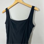Madewell NEW  Black Second Wave Square Neck Tank One Piece Swimsuit Photo 9