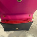 MCM Visetos Mina Crossbody Bag Dark Grey with a Pink Bow Accent Photo 12