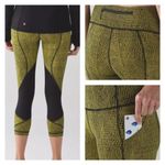 Lululemon Pace Rival 23” Leggings Fall Net Toxic Black Black phone Pocket Size 8 Photo 1