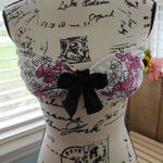 Target 🔥 Bikini Band Top Bow Tie Pink Black Photo 1