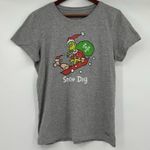 Life is Good Women's Grinch and Max Snow Day Crusher Tee Christmas size large Photo 1