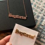 Sagittarius Necklace Dipped In RoseGold... Gold Photo 4