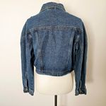 American Bazi Blue Denim Biker Jacket Size Large Photo 4