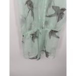 Beautiful Bottoms Swim Romper Women SMALL NWT Mint Green Bird Print Playsuit Photo 1
