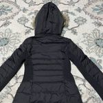 EXPRESS XS Black Down-Filled Puffer Parka Jacket with Faux Fur Hood Winter Women’s Photo 5