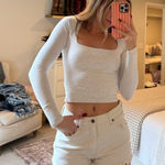 Wrangler White  Denim Shorts  Photo 0