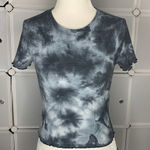 Wild Fable Blue Tie Dye Thermal Short Sleeve Crop Top Size XS Photo 0