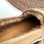 Corso Roma 9 Womens Shoes Loafers Camel Fur Lined Leather Size 9 39.5 Tan Photo 6