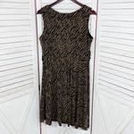 R & M Richards Petite Animal Tiger Print Ruched Waist Jersey Dress Brown Black 16P Photo 7